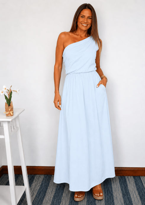 The Marbella Dress Mini - Cy Ice Blue