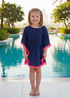 Beach Kaftan The Little Kaftan - Navy Blue dubai outfit dress brunch fashion mums