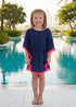 Beach Kaftan The Little Kaftan - Navy Blue dubai outfit dress brunch fashion mums