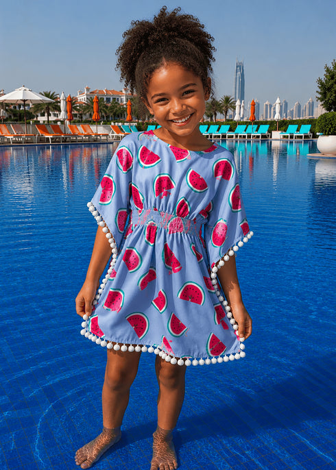 Beach Kaftan The Little Kaftan - Watermelon Sky dubai outfit dress brunch fashion mums