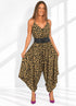 Clothing O/S The Harem Jumpsuit - Nude Black Oval Stretch dubai outfit dress brunch fashion mums