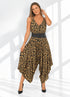 Clothing O/S The Harem Jumpsuit - Nude Black Oval Stretch dubai outfit dress brunch fashion mums