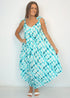 Clothing O/S The Harem Jumpsuit - Turquoise Tie Dye dubai outfit dress brunch fashion mums
