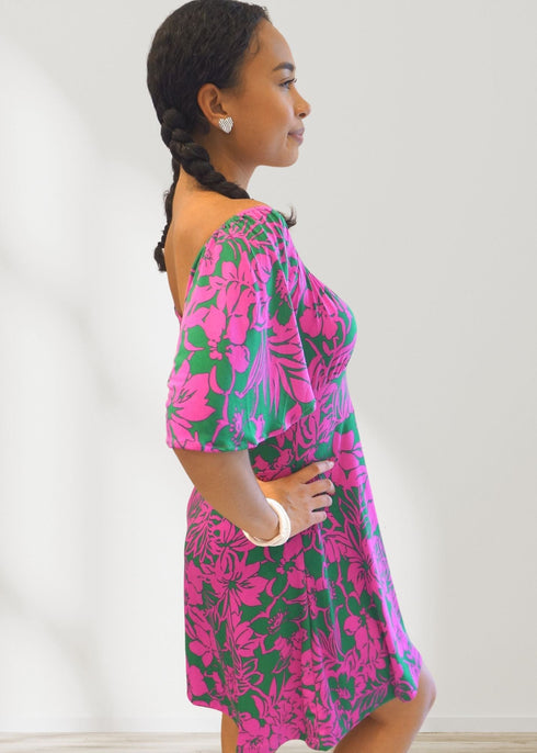 Dress The Fairground Dress - Pink Garden dubai outfit dress brunch fashion mums