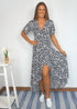 Dress The Maxi Wrap Dress - Black Jungle dubai outfit dress brunch fashion mums
