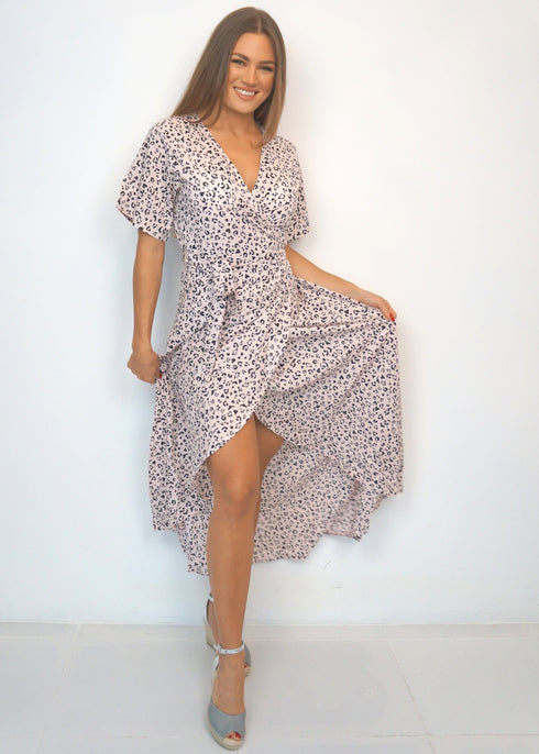 Dress The Maxi Wrap Dress - Blushing Leo dubai outfit dress brunch fashion mums