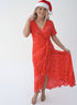Dress The Maxi Wrap Dress - Christmas Lipstick Waves dubai outfit dress brunch fashion mums