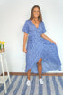 Dress The Maxi Wrap Dress - Ditsy Royal dubai outfit dress brunch fashion mums
