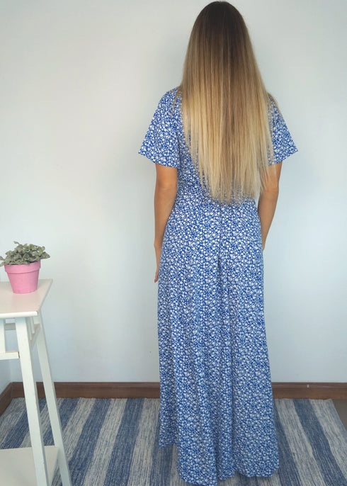 Dress The Maxi Wrap Dress - Dittsy Cobalt dubai outfit dress brunch fashion mums