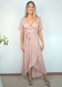Dress The Maxi Wrap Dress - Dusty Pink dubai outfit dress brunch fashion mums