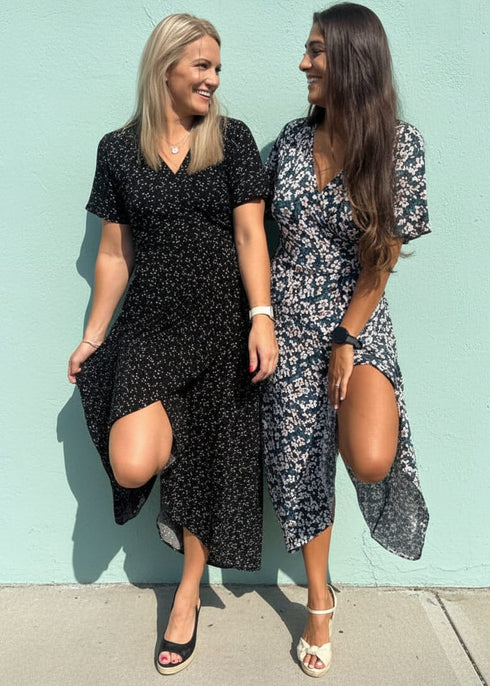 Dress The Maxi Wrap Dress - Ivory Birds dubai outfit dress brunch fashion mums