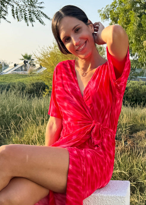 Dress The Maxi Wrap Dress - Lipstick Waves dubai outfit dress brunch fashion mums