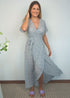 Dress The Maxi Wrap Dress - Santorini Circles dubai outfit dress brunch fashion mums