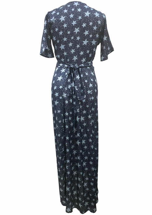 Dress The Maxi Wrap Dress - Starry Nights dubai outfit dress brunch fashion mums
