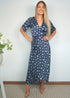 Dress The Maxi Wrap Dress - Starry Nights dubai outfit dress brunch fashion mums