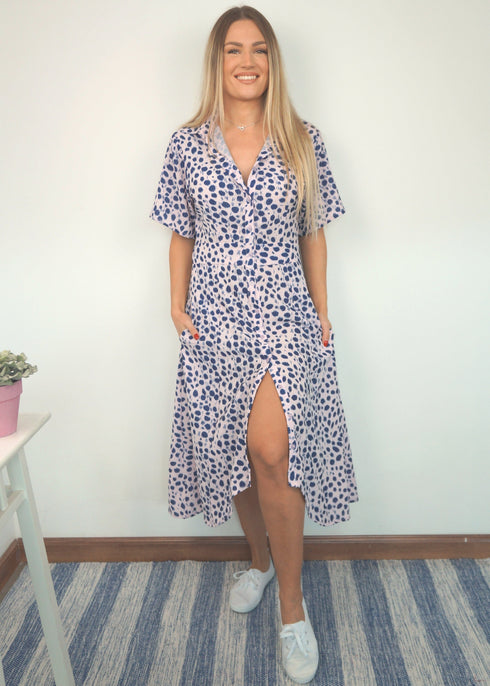 Dress The Midi Fitted Shirt Dress - Hamptons Weekend dubai outfit dress brunch fashion mums
