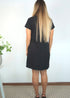 Dress The Mini Anywhere Dress - Midnight Black dubai outfit dress brunch fashion mums