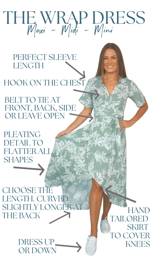 Dress The (Mini, Midi, Maxi) Wrap Dress - TEMPLATE * dubai outfit dress brunch fashion mums
