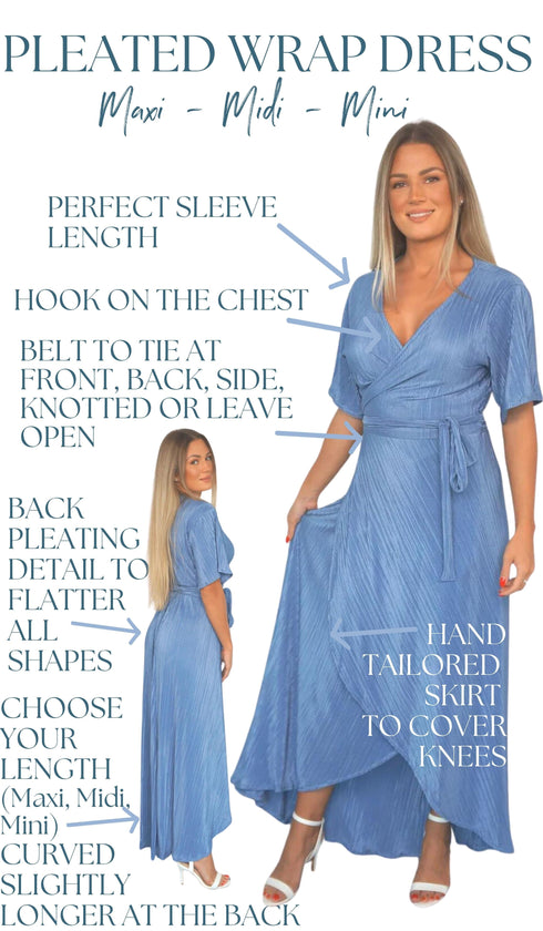 Dress The Pleated Wrap Dress - Fantasy Nights Pleats dubai outfit dress brunch fashion mums
