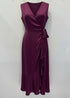 Dress The Sleeveless Midi Wrap Dress - Mulberry Satin dubai outfit dress brunch fashion mums
