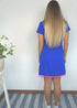 Dress The V Mini Anywhere Dress - Royal Blue with Neon Pom-poms dubai outfit dress brunch fashion mums