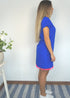 Dress The V Mini Anywhere Dress - Royal Blue with Neon Pom-poms dubai outfit dress brunch fashion mums