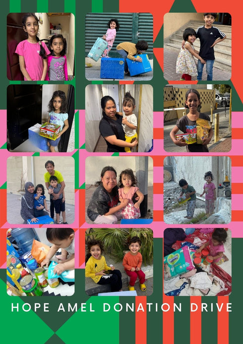 Hope Amel Festive Family Donation dubai outfit dress brunch fashion mums