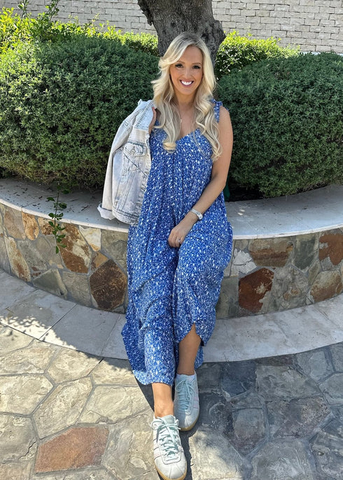 Jumpsuit One size (fits UK 6-18) The Harem Jumpsuit - Ditsy Royal dubai outfit dress brunch fashion mums