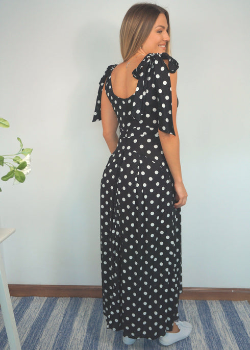 The Bordeaux Maxi - City Polka dubai outfit dress brunch fashion mums