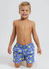 The Boy's Swim Shorts - Blue Flowers dubai outfit dress brunch fashion mums