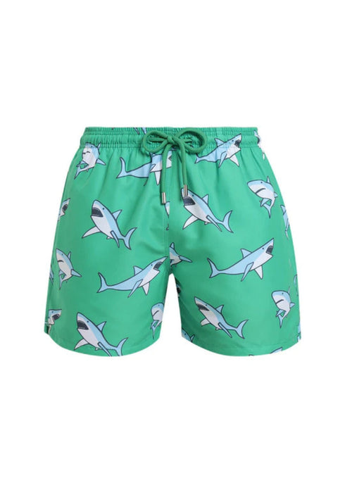 The Boy's Swim Shorts - Green Sharks dubai outfit dress brunch fashion mums