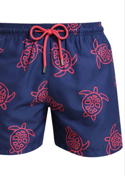 The Boy's Swim Shorts - Navy Turtles dubai outfit dress brunch fashion mums
