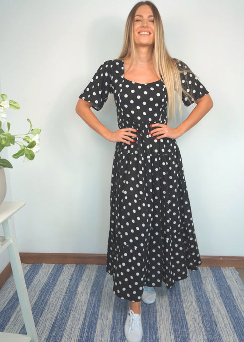 The Brighton Maxi Dress - City Polka dubai outfit dress brunch fashion mums