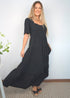 The Brighton Maxi Dress - Cy Black dubai outfit dress brunch fashion mums