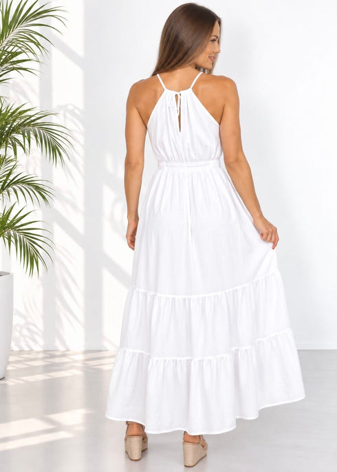 The California Maxi - Cy White dubai outfit dress brunch fashion mums