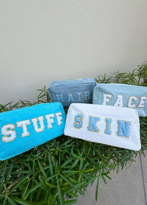 The Corduroy Pouch - Blue Hair dubai outfit dress brunch fashion mums