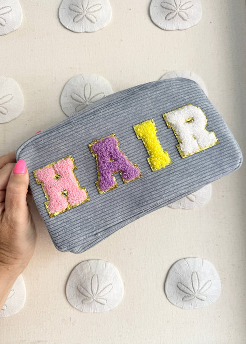 Pouch Only The Corduroy Pouch - Hair Blue dubai outfit dress brunch fashion mums