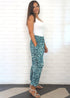 The Easy Trousers - Turquoise Black Animal dubai outfit dress brunch fashion mums