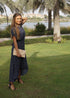 The Evening Dress - Navy Dalmatian dubai outfit dress brunch fashion mums