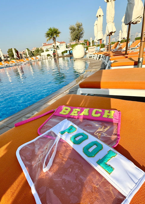 The Flat Pouch - Pink Beach dubai outfit dress brunch fashion mums