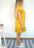 The Flirty Anywhere Dress - Classic Mustard dubai outfit dress brunch fashion mums