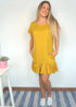 The Flirty Anywhere Dress - Classic Mustard dubai outfit dress brunch fashion mums