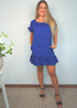 The Flirty Anywhere Dress - Dark Royal Blue dubai outfit dress brunch fashion mums