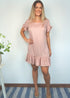 The Flirty Anywhere Dress - Dusty Pink dubai outfit dress brunch fashion mums