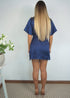 The Flirty Wrap Dress - Navy Sorbet Polka Dot dubai outfit dress brunch fashion mums