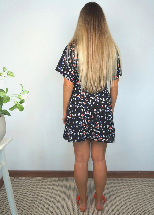 The Flirty Wrap Dress - Royal Coral Jungle dubai outfit dress brunch fashion mums