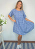 The French Dress - Ditsy Cobalt dubai outfit dress brunch fashion mums