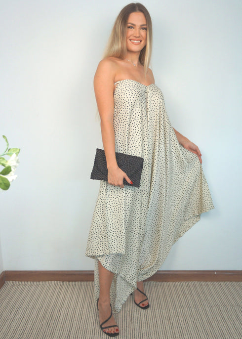 O/S The Harem Jumpsuit - Ivory Jungle dubai outfit dress brunch fashion mums