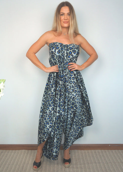 O/S The Harem Jumpsuit - Twilight Jungle Satin dubai outfit dress brunch fashion mums