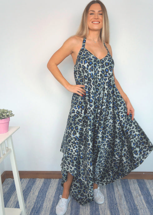 O/S The Harem Jumpsuit - Twilight Jungle Satin dubai outfit dress brunch fashion mums